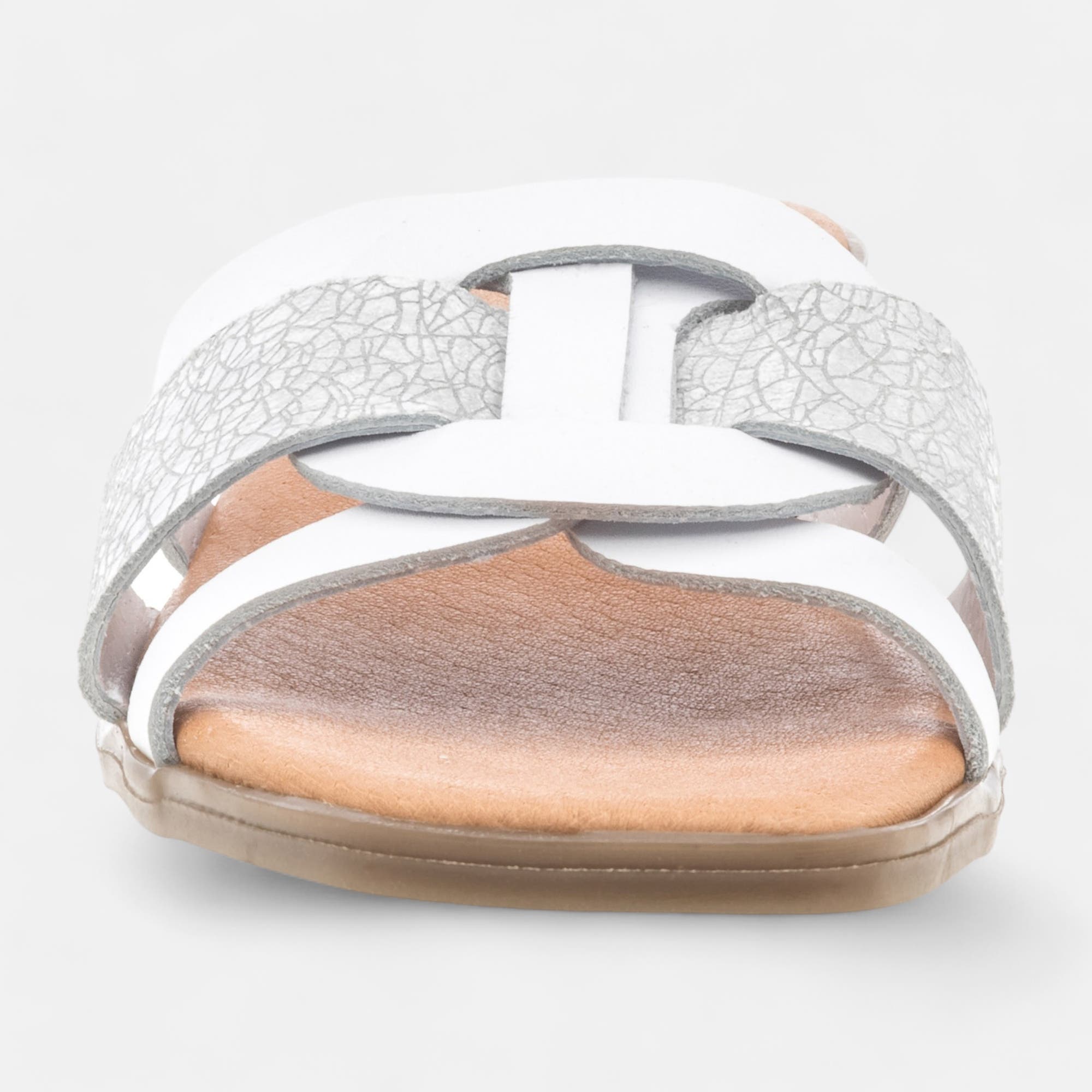 Mules Femme en cuir blanc