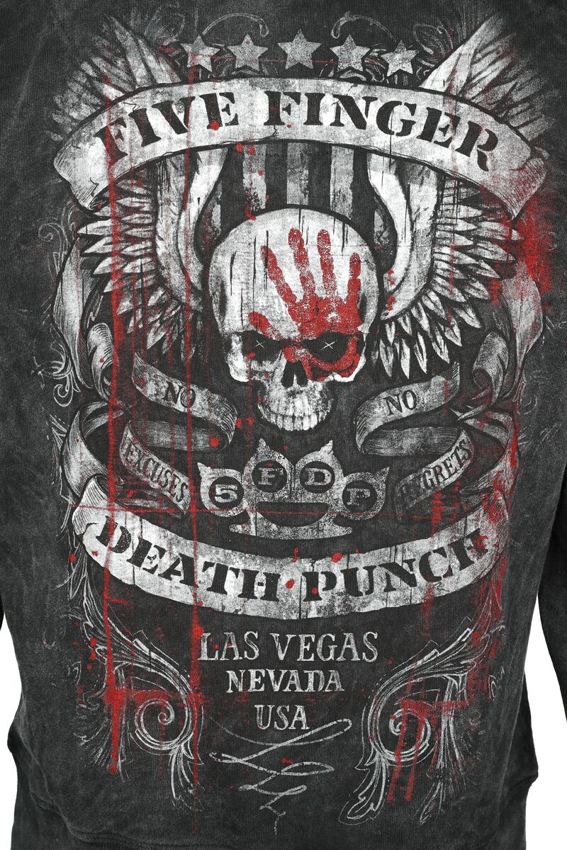 No Regrets | Five Finger Death Punch Sweat-shirt zippé à capuche