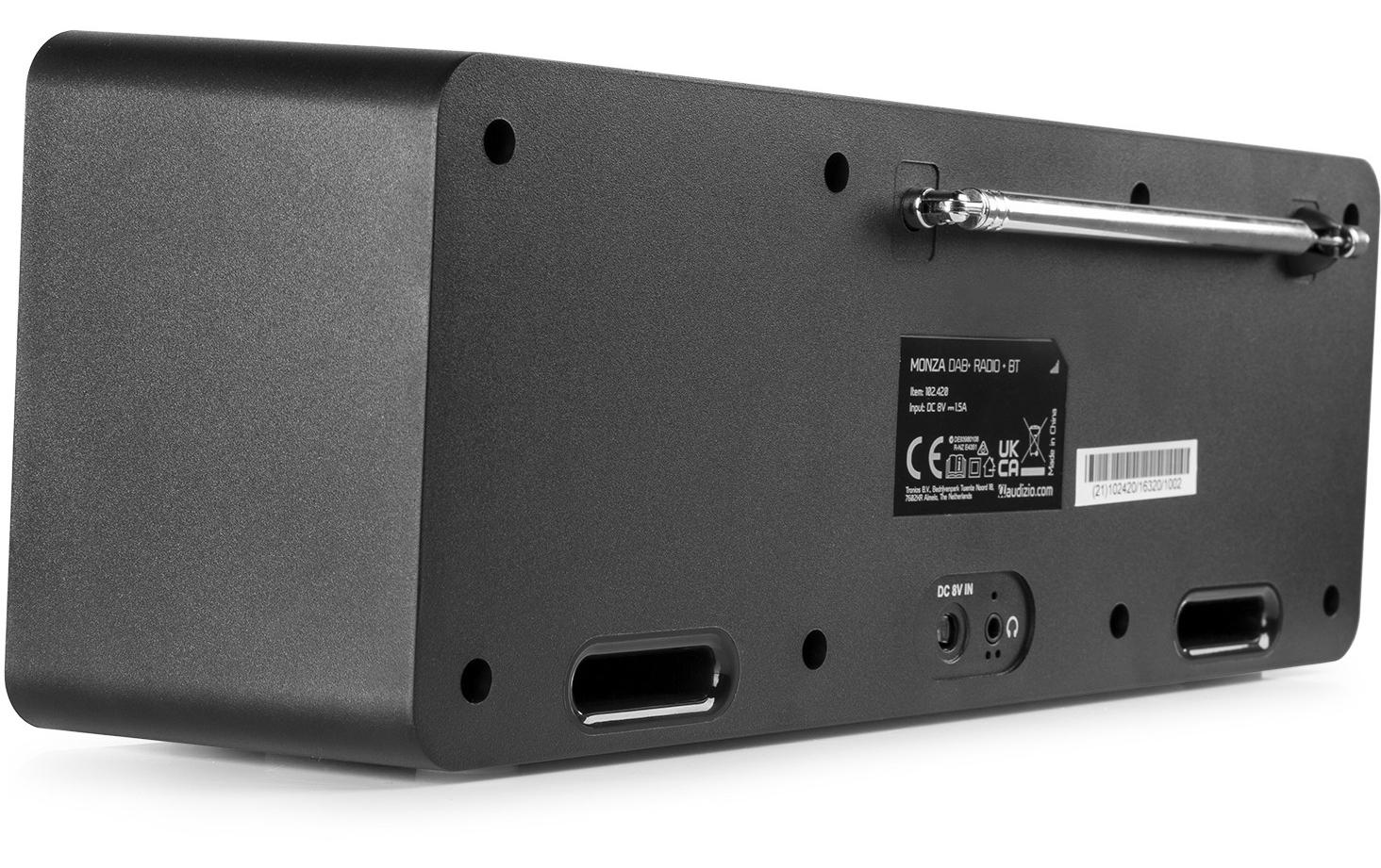 DAB+ Radio Monza SchwarzPortables DAB+ Radio mit FM-Funktion und Bluetooth-Konnektivität