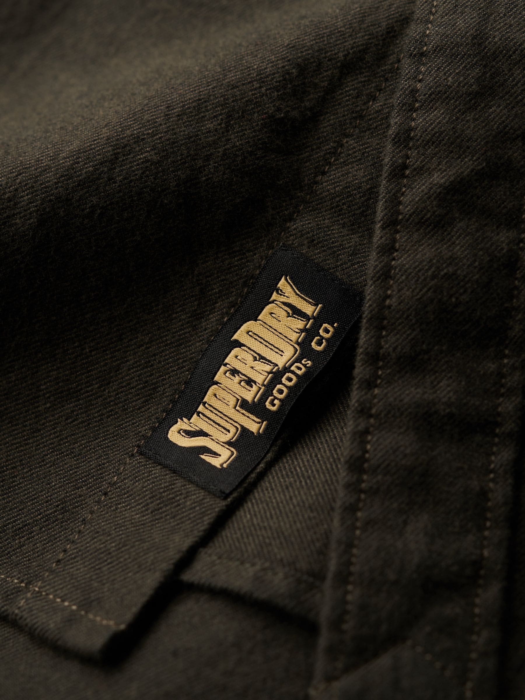Bieslookgroen - Superdry Trailsman overhemd met relaxte pasvorm