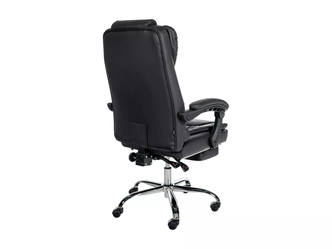 Chaise de bureau - Similicuir - Noir - Oxygen