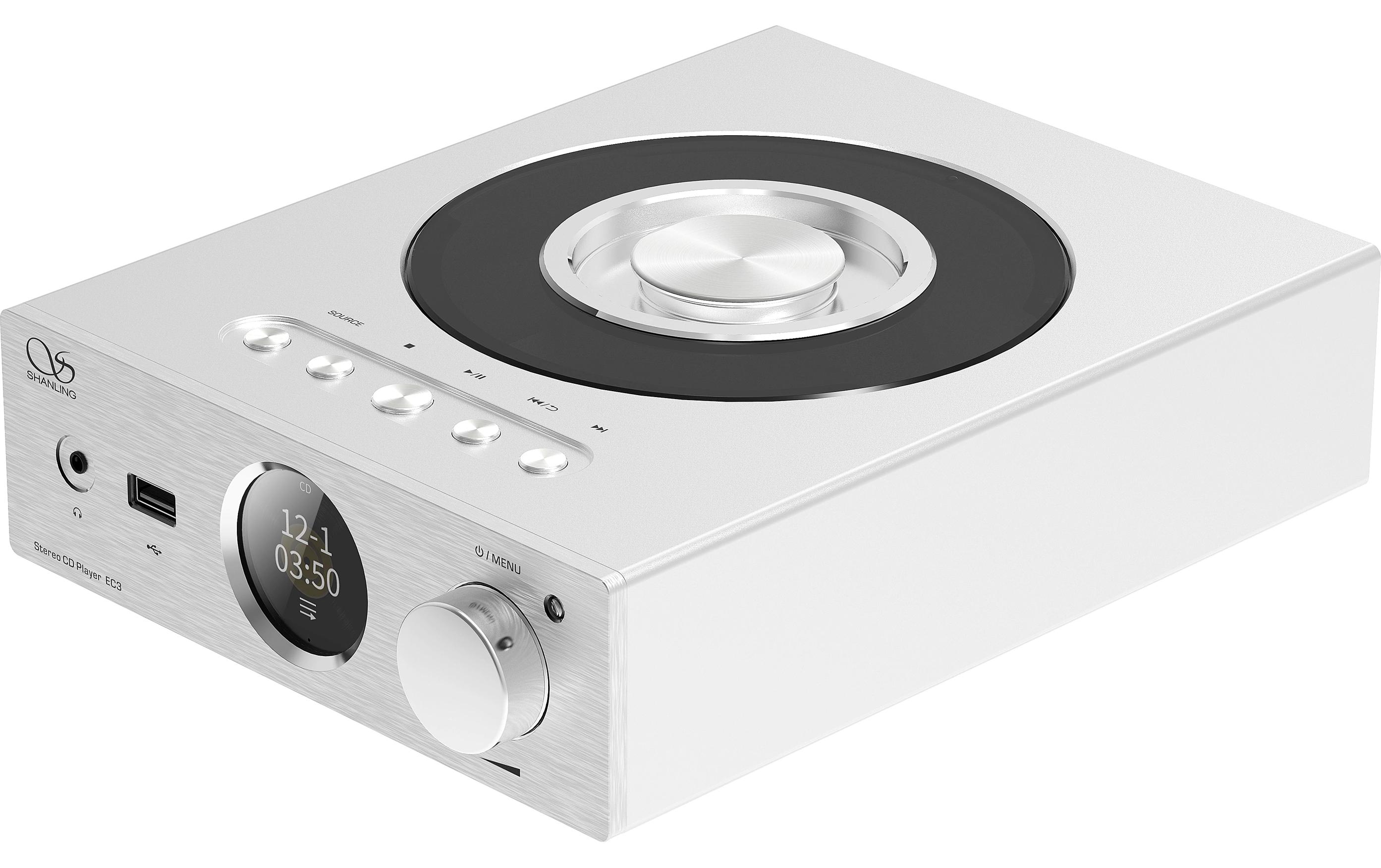 CD-Player EC3 Silber<br>CD-Player mit USB-Anschluss und Bluetooth-Empfänger