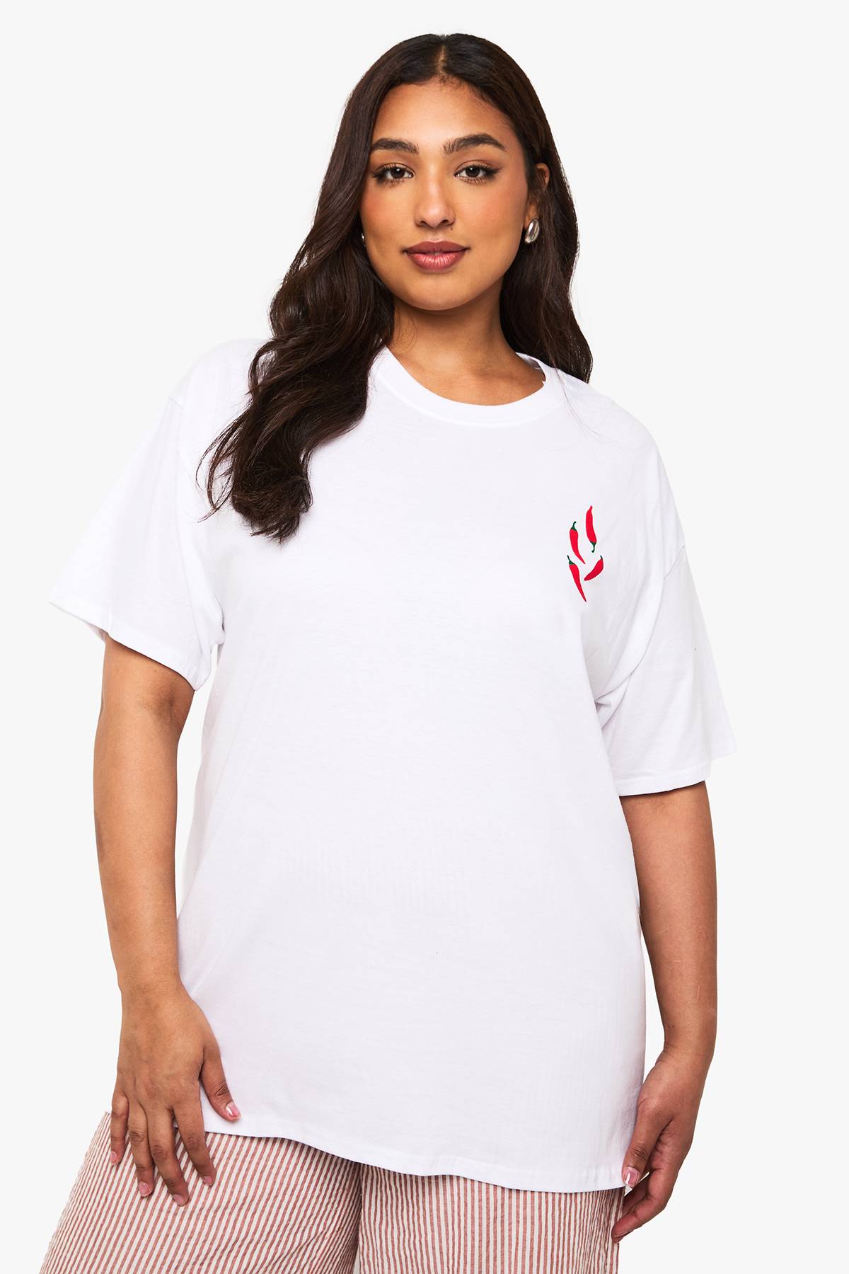 boohoo T-shirt oversize Plus Spicy Margarita