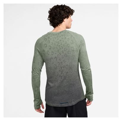 Maillot thermique Nike Therma-Fit ADV Run Division Vert Gris Homme