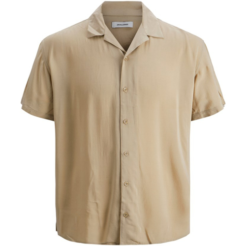 Jack & Jones - 12231077 JWHTROPIC RESORT SHIRT S/S RELAX S23 CROCKERY Beige