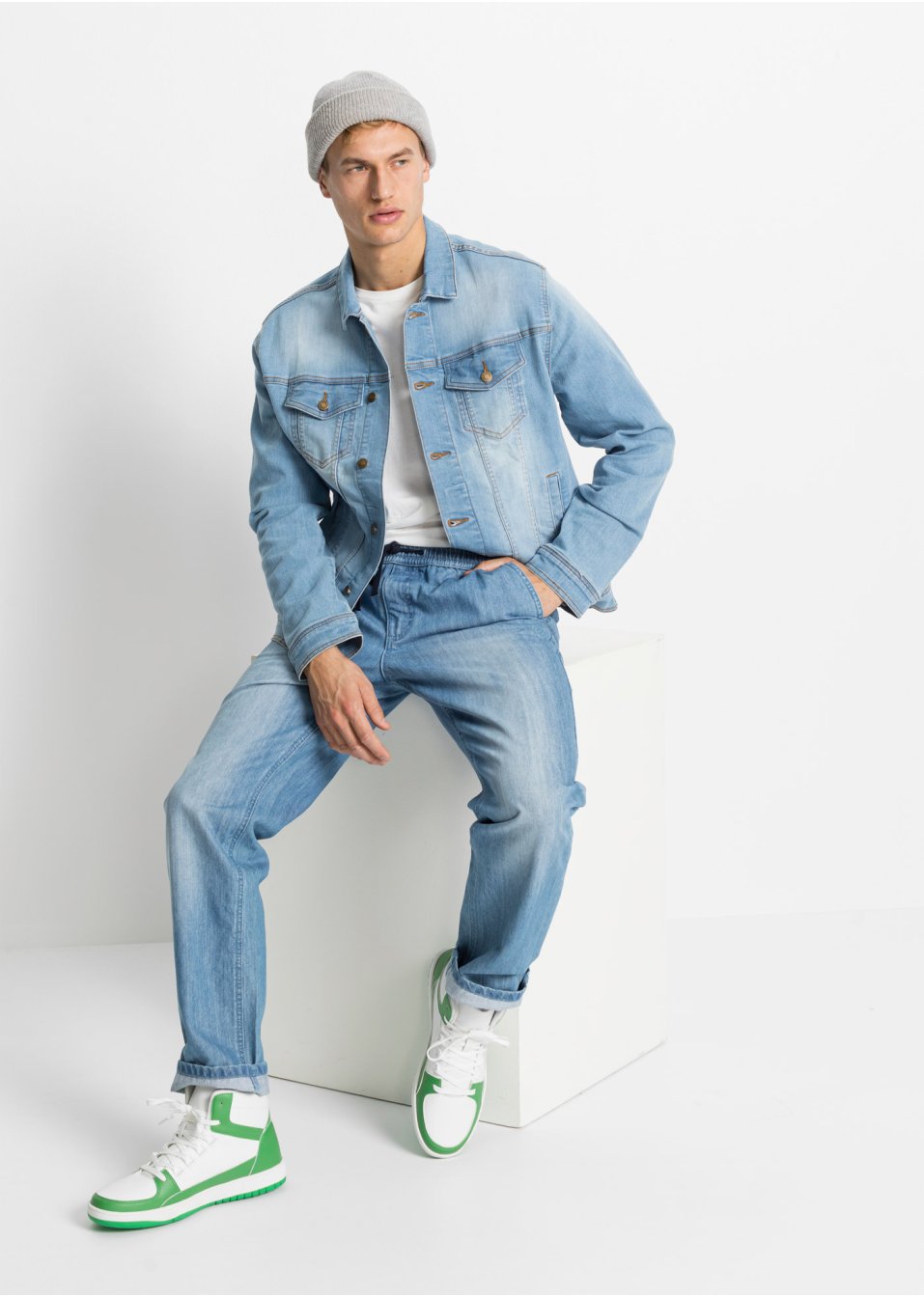 Veste en jean extensible