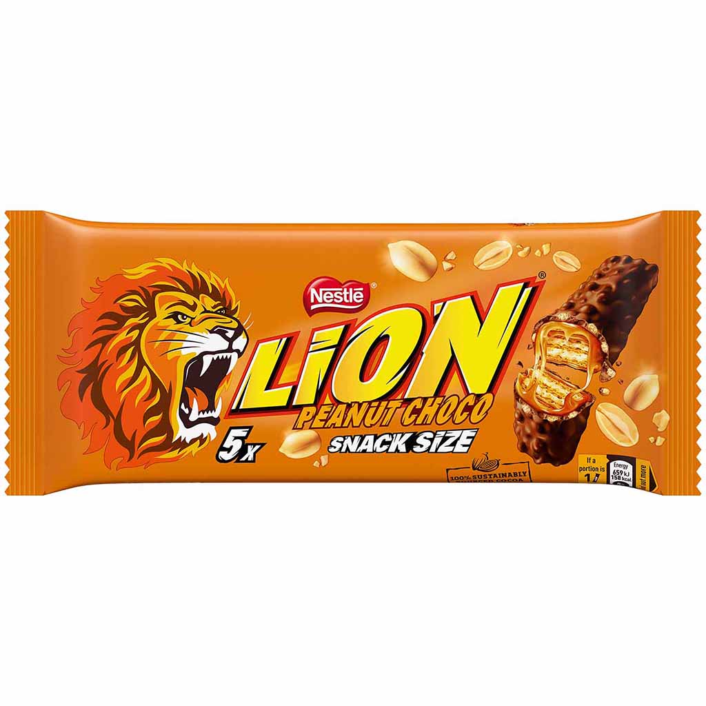 Lion Peanut Choco Snack Size 5x31g=155g MHD:30.4.25