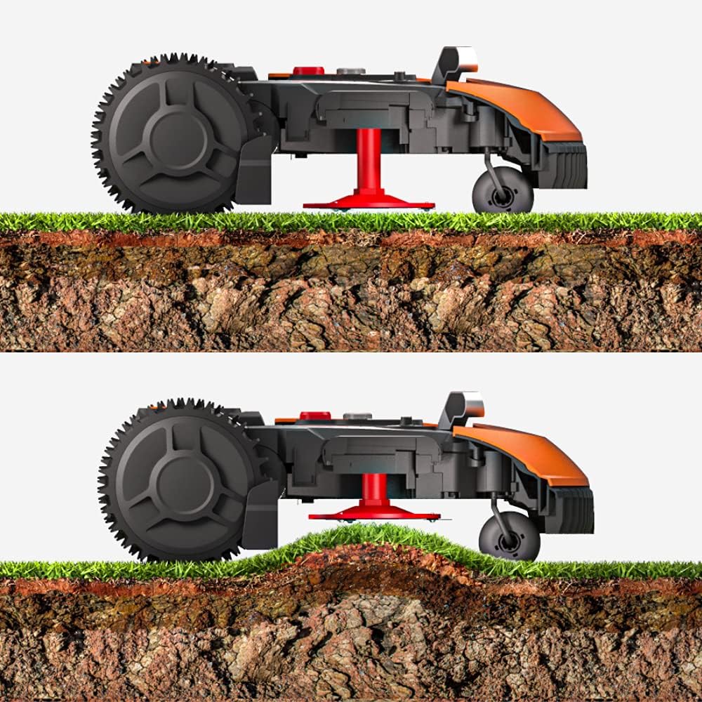 WORX Landroid M WR142E Mähroboter/Akkurasenmäher für Gärten bis 700 m2, Selbstfahrender Rasenmäher für einen ordentlichen Rasenschnitt