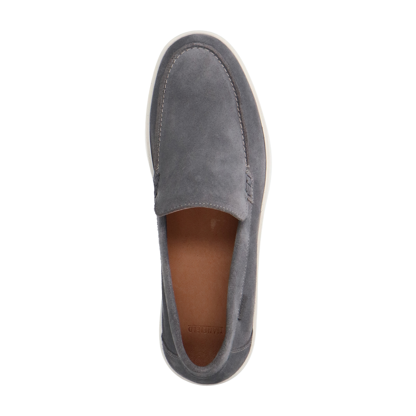 Grijze suède loafers