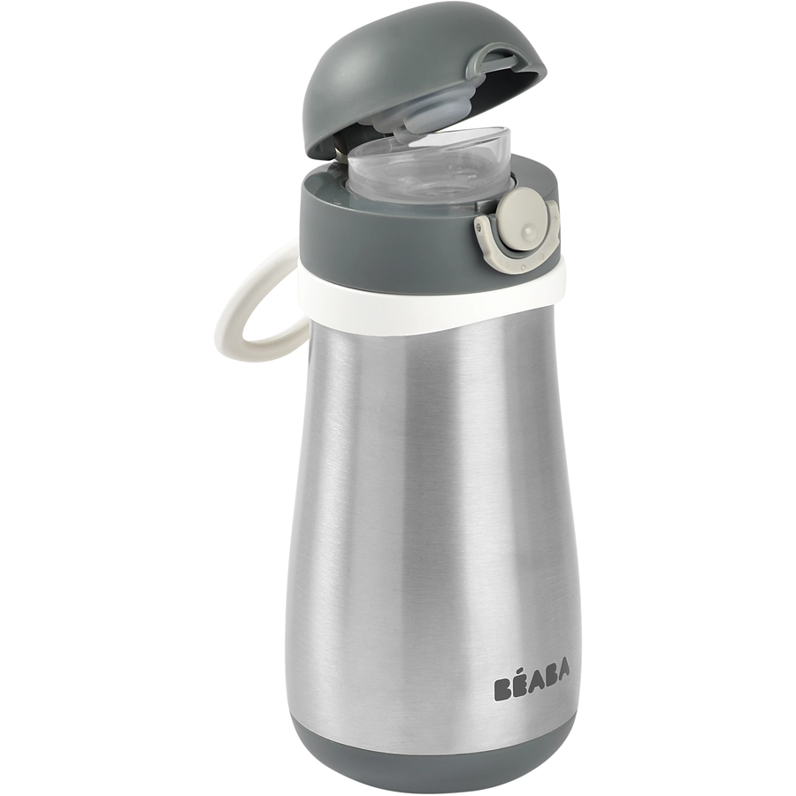BEABA® Thermoflasche aus Edelstahl 350ml - mineralgrau