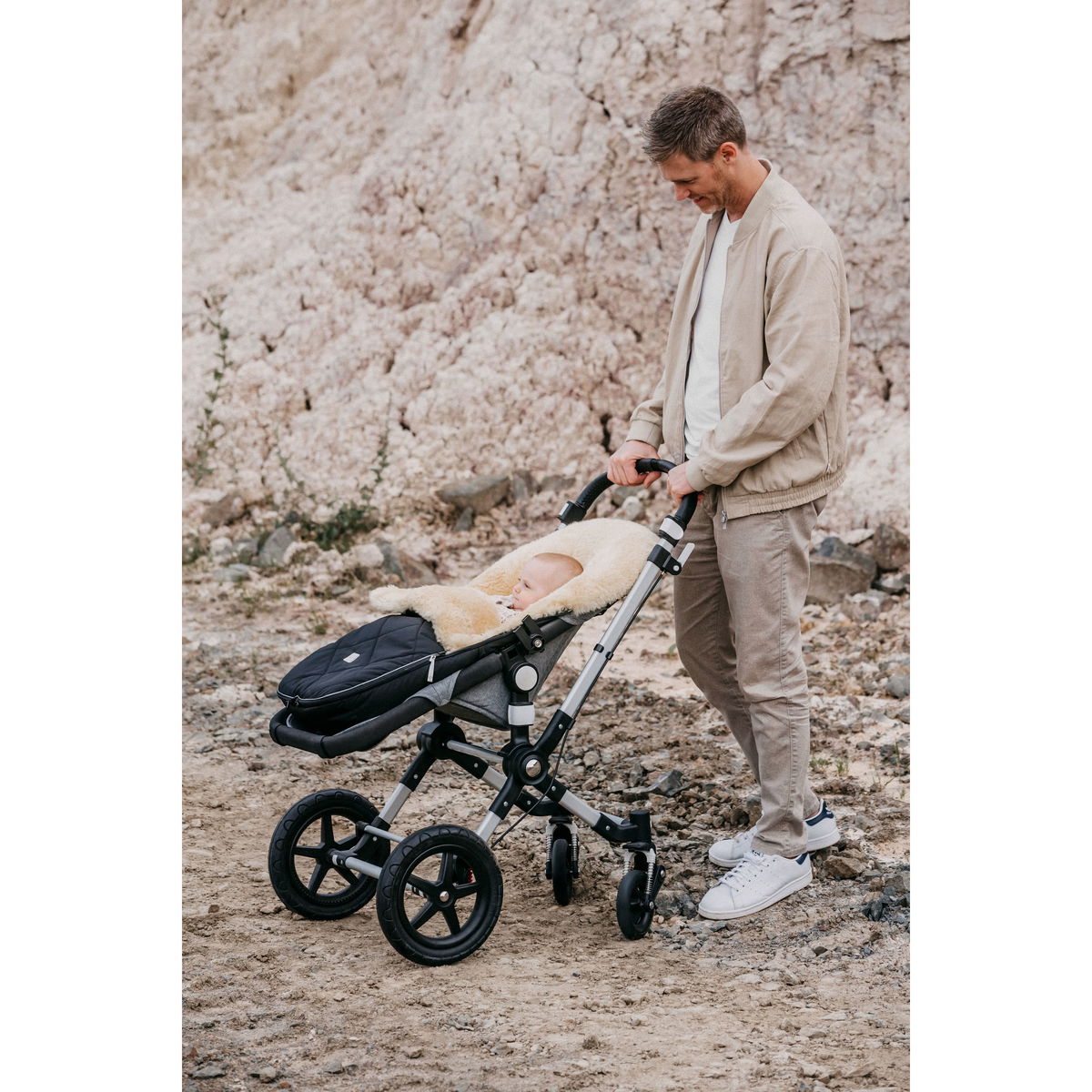 KaiserKaiser   CLASSIC Lammfell Fusssack für Bugaboo anthracite