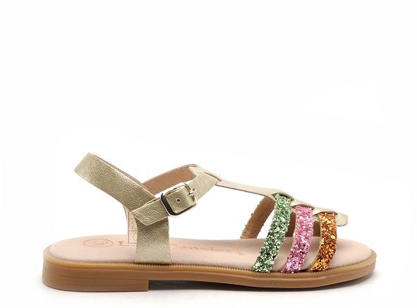 Lola  canales nu pieds enfant 4120 or