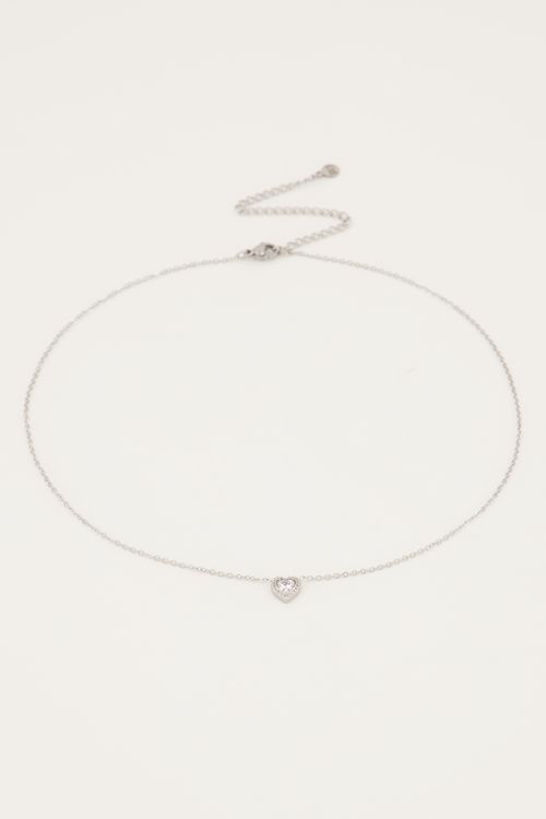 Ketting hartje strass