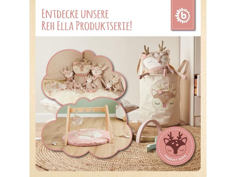bieco Aufbewahrungsbox Ella mit Deckel Hirsch Spielzeugbox mit Deckel