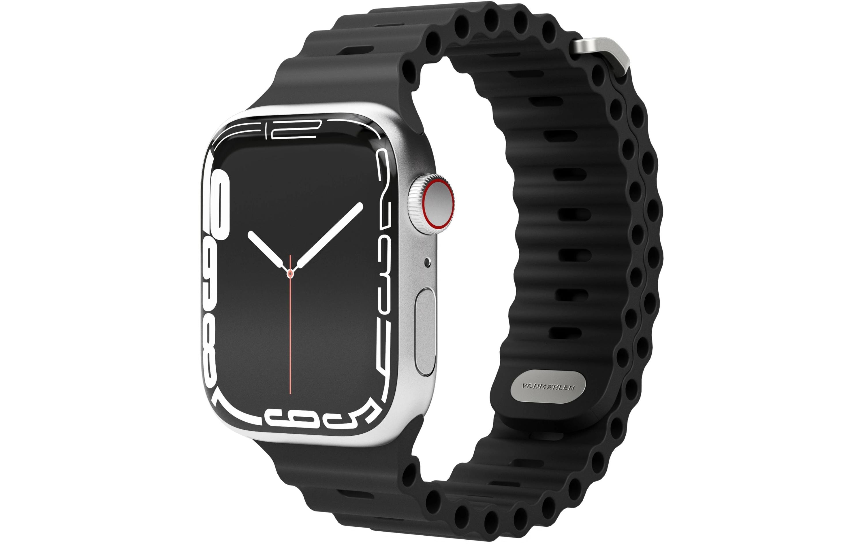 Wave Band 2 Apple Watch 42/44/45/49 mm BlackArmband für Apple Watch 42/44/45/49 mm
