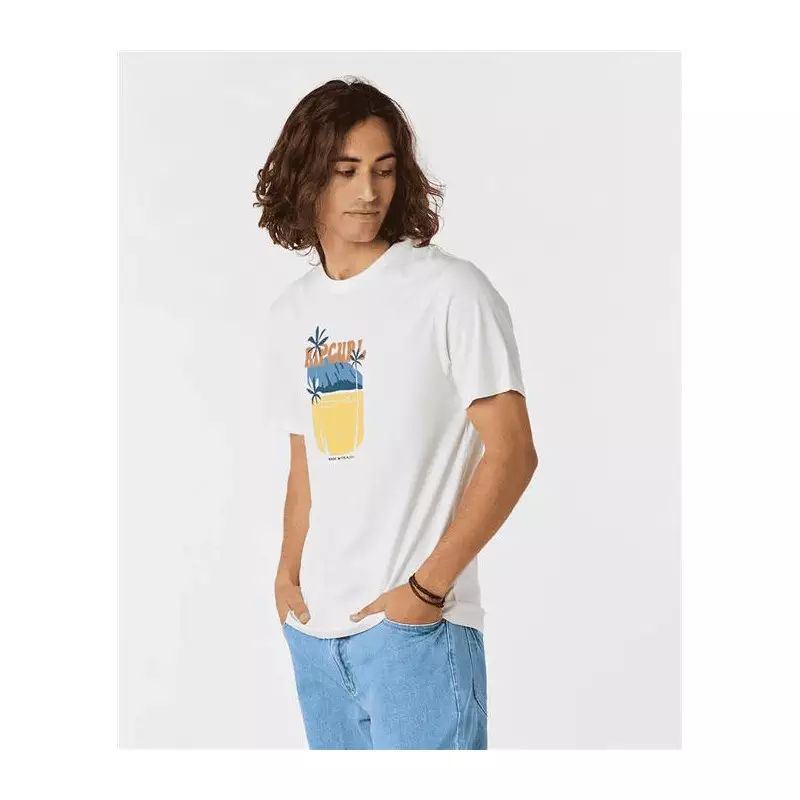 Teeshirt RIPCURL Horizon Front Print Sstee Bone M