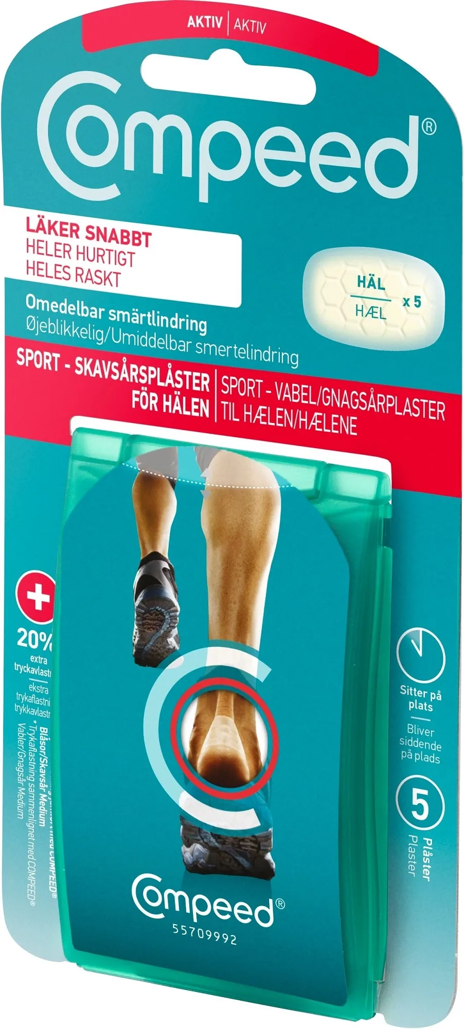Compeed Compeed Sport Gnagsårplaster Hæl