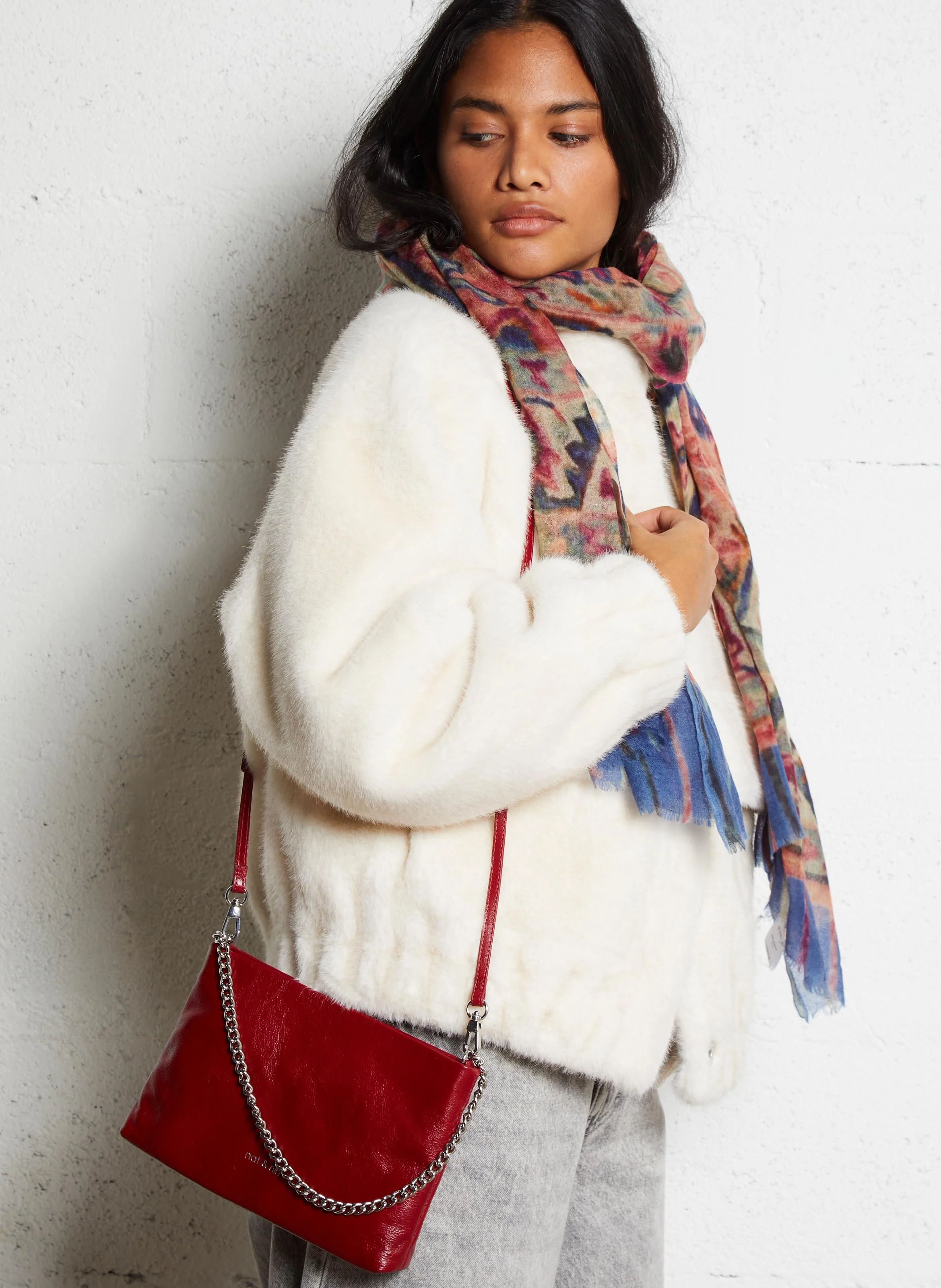 MOLLY - Pochette en cuir | Rouge