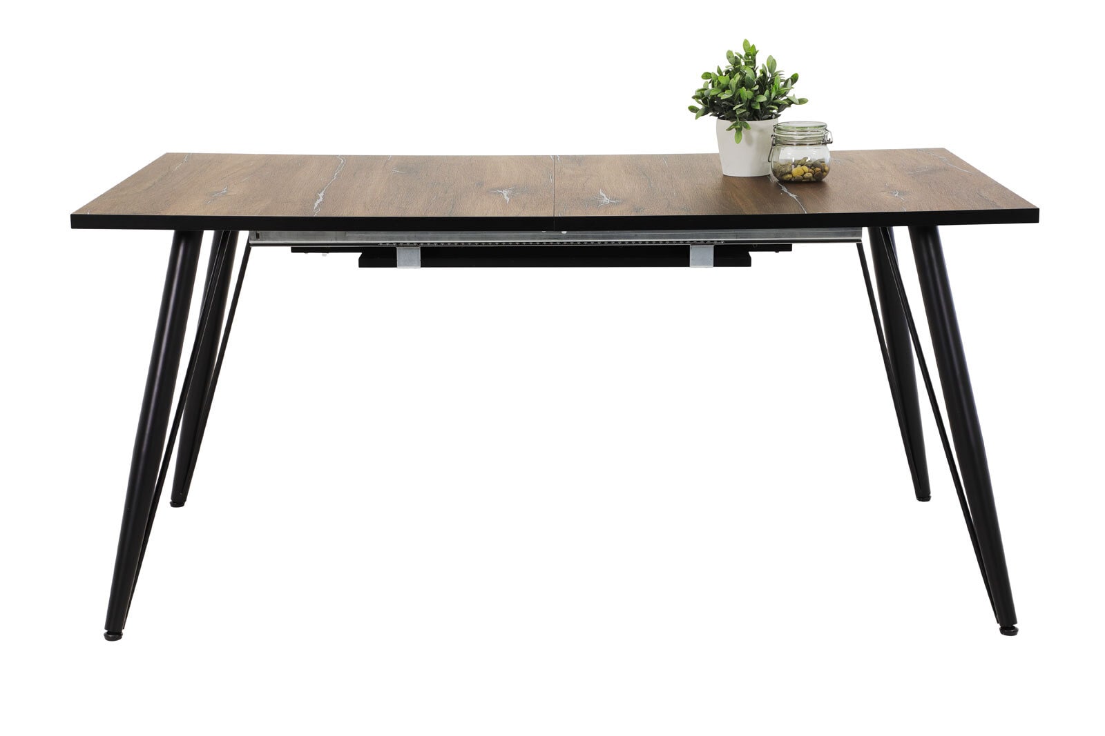 Tisch LEONA, Zinneiche Nachbildung, B/H/T ca. 160(240)/76/90 cm