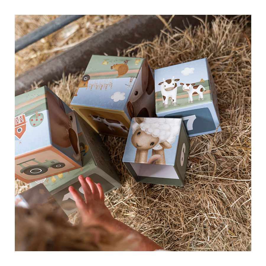 Little Dutch Kartonnen Stapeltoren Little Farm