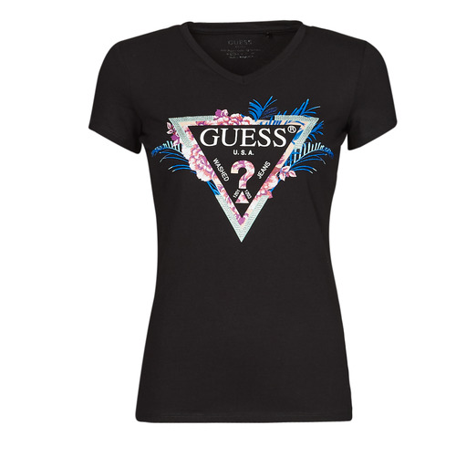 Guess - SS VN KATHE TEE - Noir