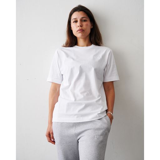 7 DAYS Active Organic Fitted T-shirt, Brilliant White, M