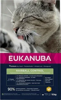 Eukanuba Adult Care Hairball Control 10 kg