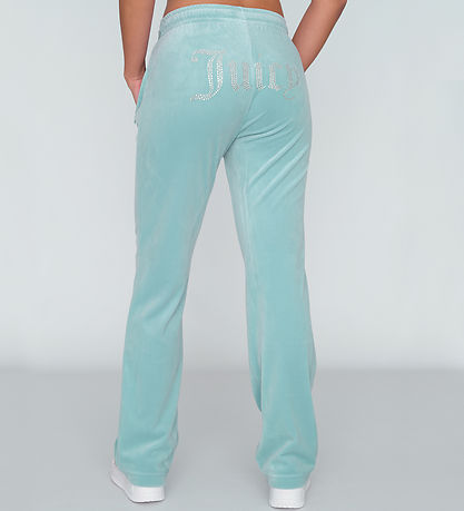 Juicy Couture Velourshose - Blue Surf m. Strassstein