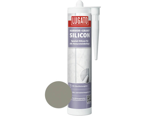 Lugato speciale siliconen marmer + graniet steen grijs 310 ml