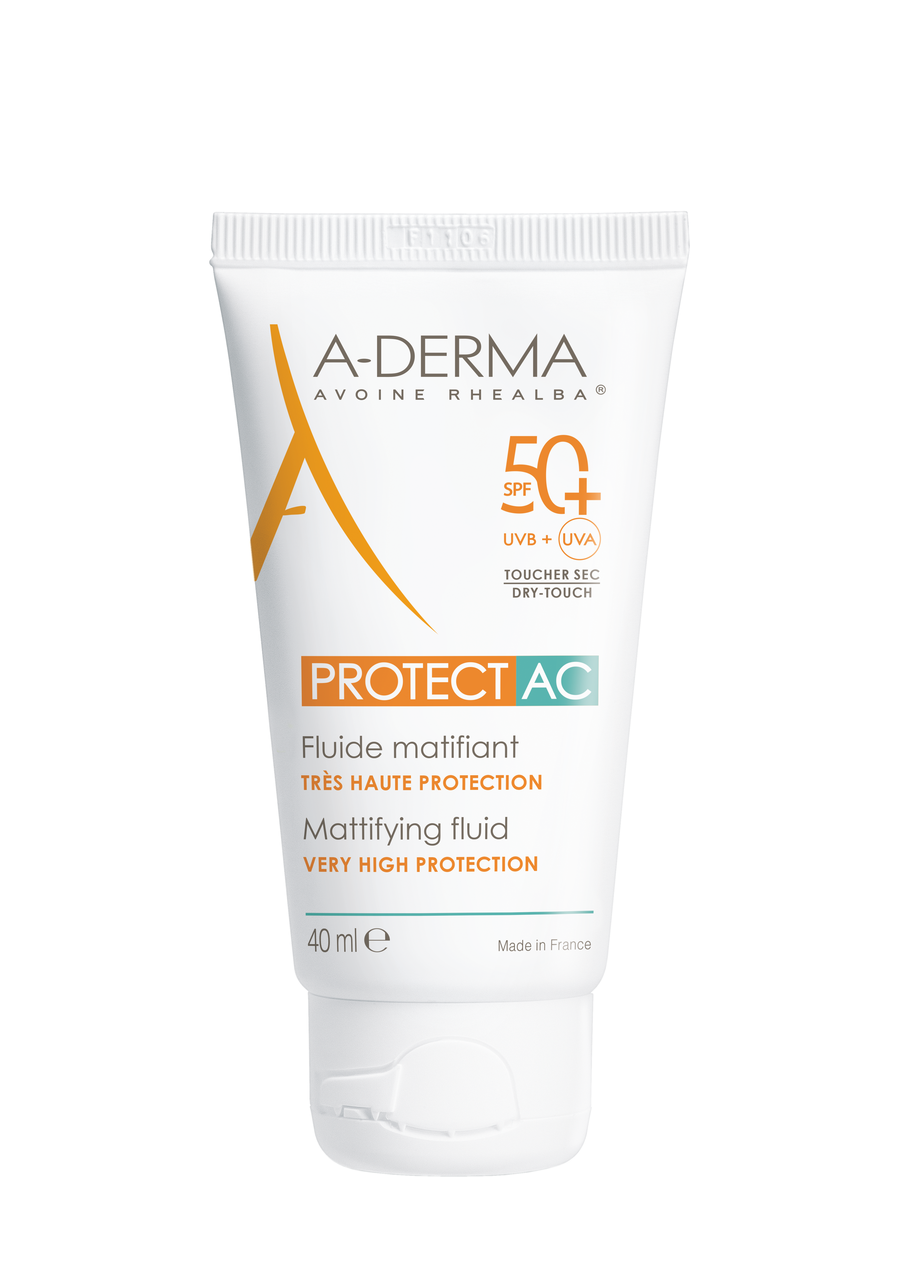 A-DERMA PROTECT-AC mattierendes Fluid<br>40 ml, SPF50+