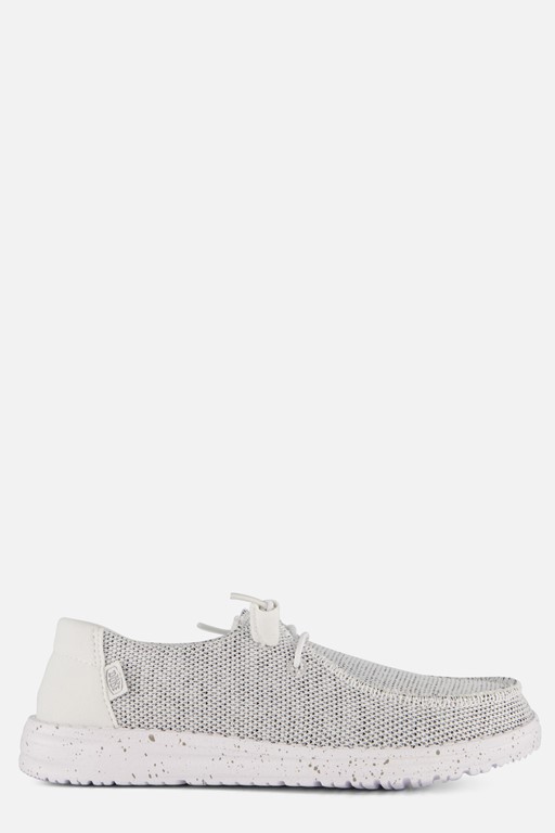 HEYDUDE Wendy Sox grijs Canvas