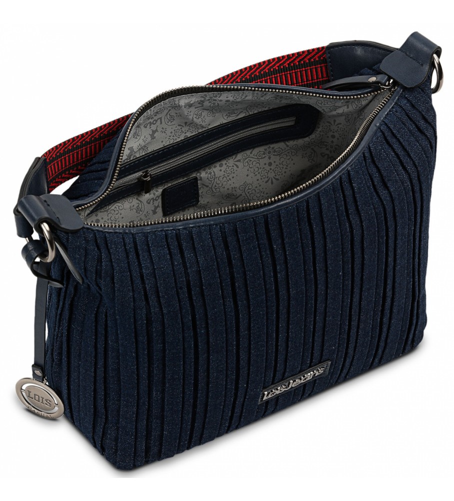 Bolsa de ombro Lois 313270. Azul-marinho - 27x22x10cm -