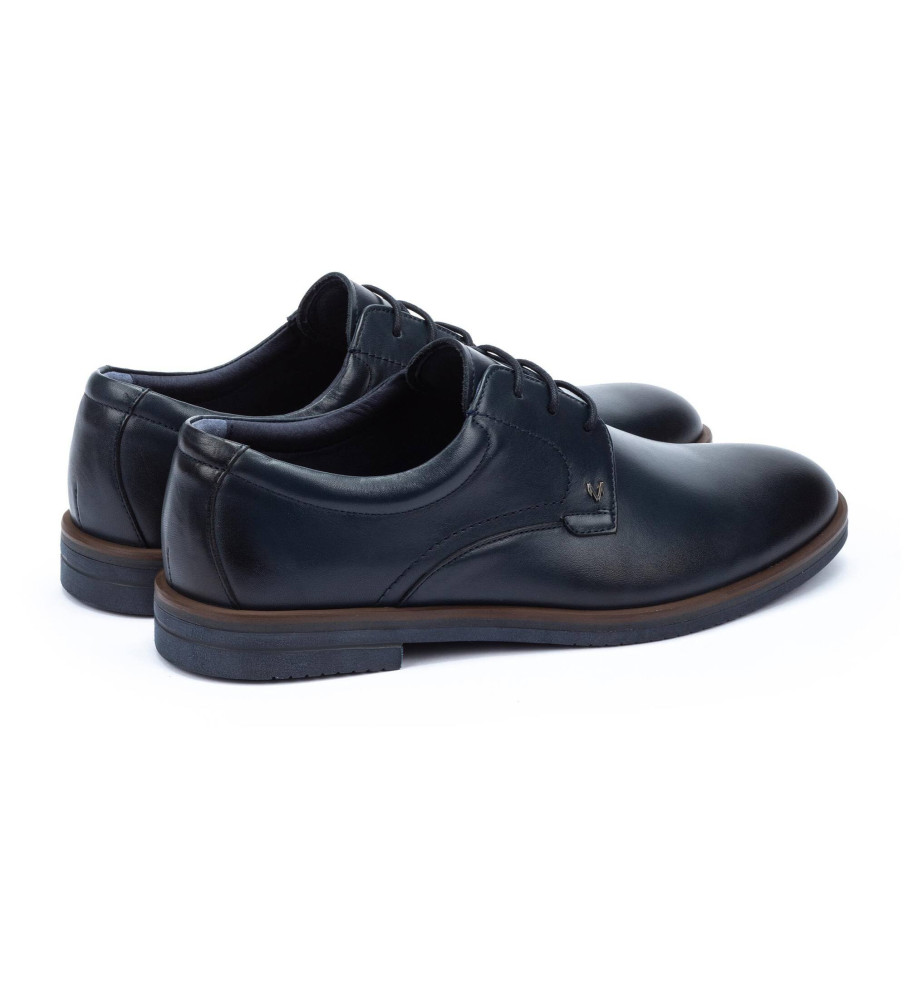 Sapatos Martinelli Douglas em couro azul marinho