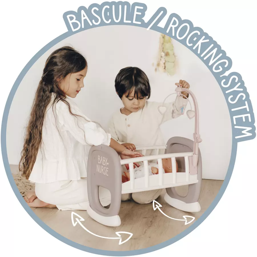 Smoby Baby Nurse Puppenwiege mit Mobile