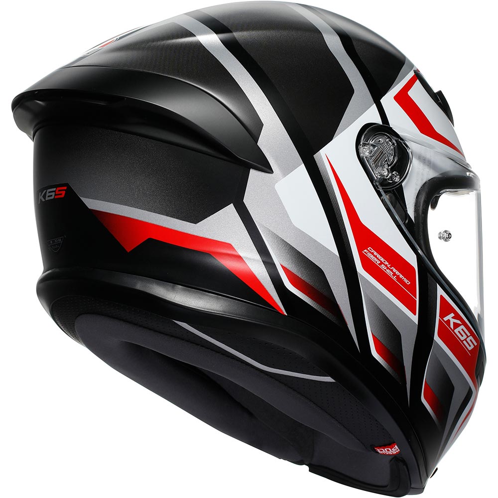 AGV - Casque K6 S Karve Blanc / Noir / Rouge / Mat