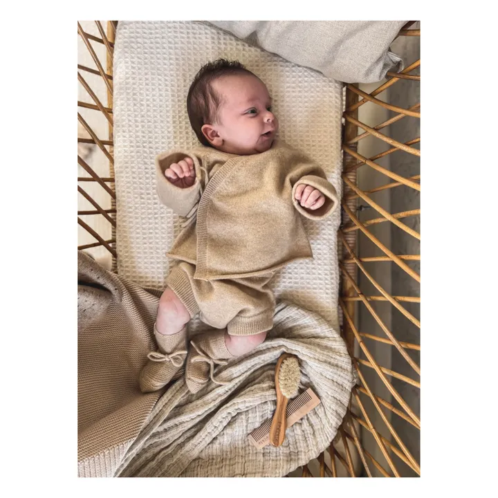 My Little Freckle Set Bloomer + Cardigan Cache-Cœur Cachemire Bio | Beige