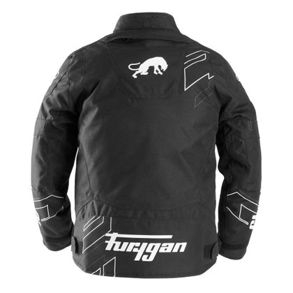 Blouson Furygan NEON KID - Blanc / Gris