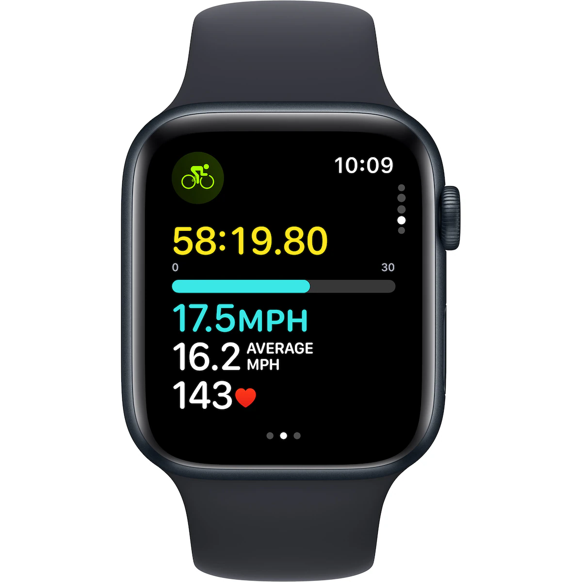 Apple Watch SE 2nd Gen 44mm GPS (Midnight Alu/Midnight sport band M/L)