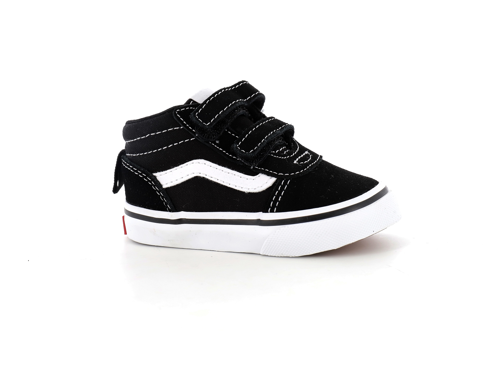 Vans-TD WARD MID V Matières combinées Noir Blanc