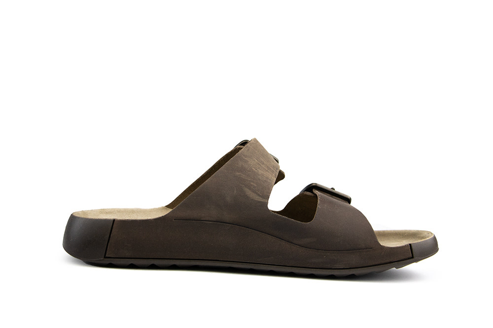 Ecco Slipper Cozmo M Casual Buckle Nutmeg