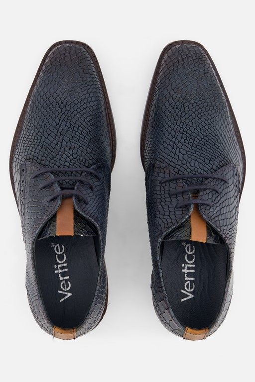 Vertice Veterschoenen blauw Leer