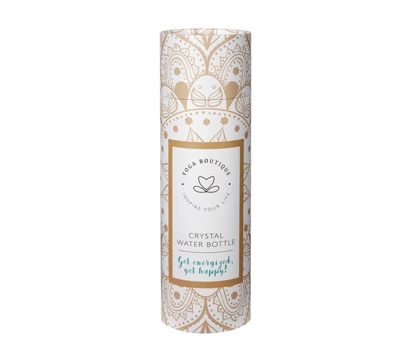 YOGA BOUTIQUE Get energized, get happy! Crystal Water Bottle Citrin silber