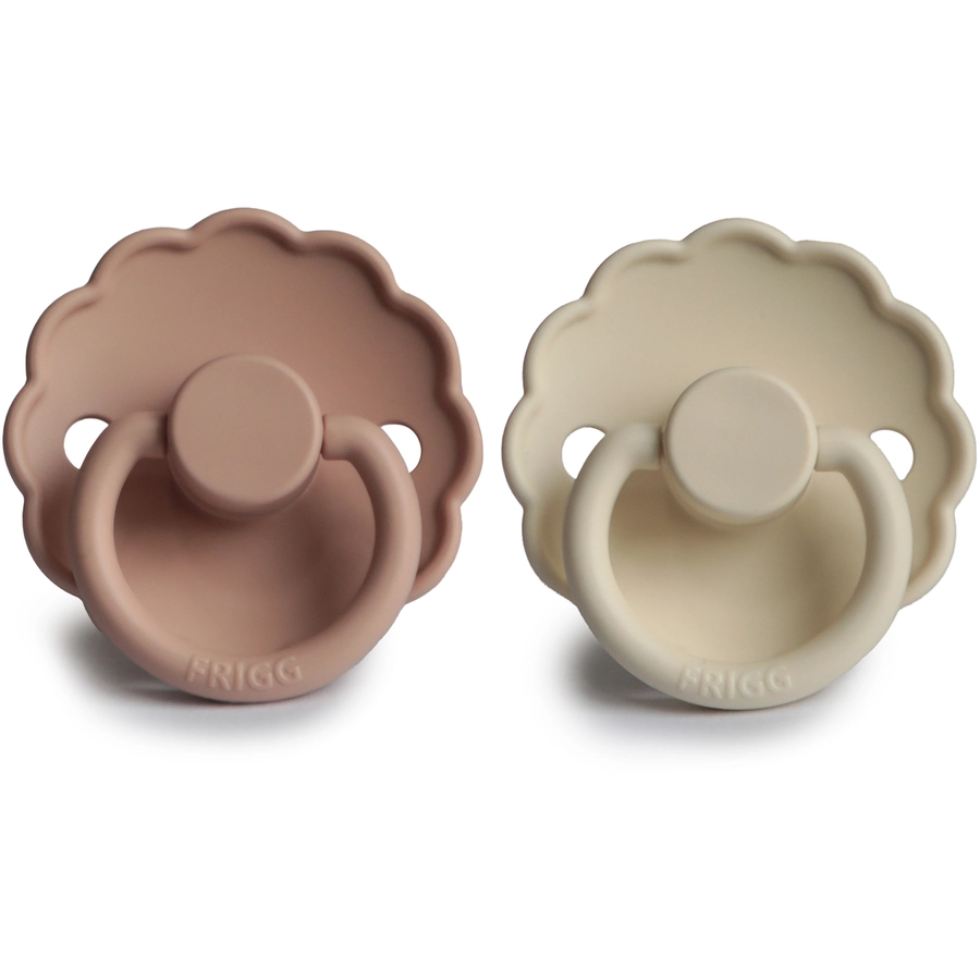 FRIGG Schnuller Daisy Silikon, BlushCream 0-6 Monate