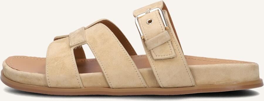 STEFANO LAURAN Slippers Dames 89863 1661 Maat: 42 Materiaal: Suède Kleur: Beige