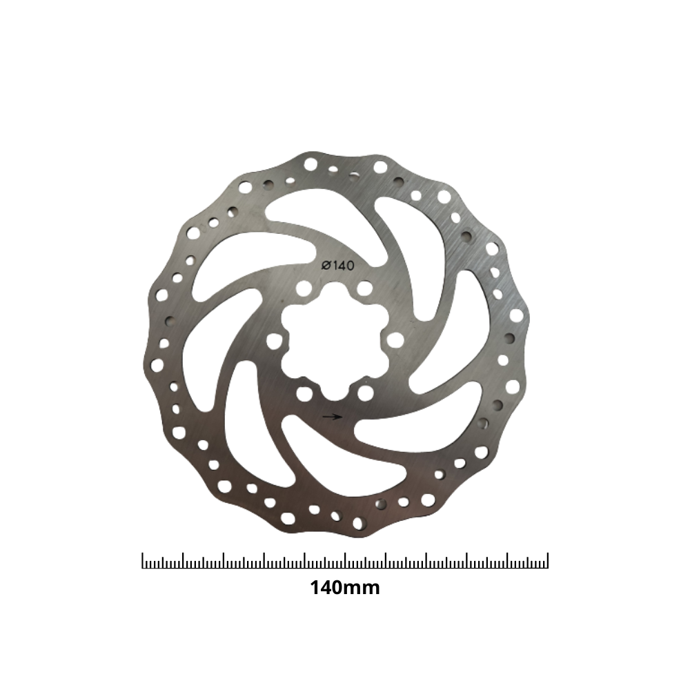 Disque de Frein Hexagonale 140mm Trottinette Électrique (Weebot, Kaabo, Zero, Speedtrott, Dualtron et autres...)