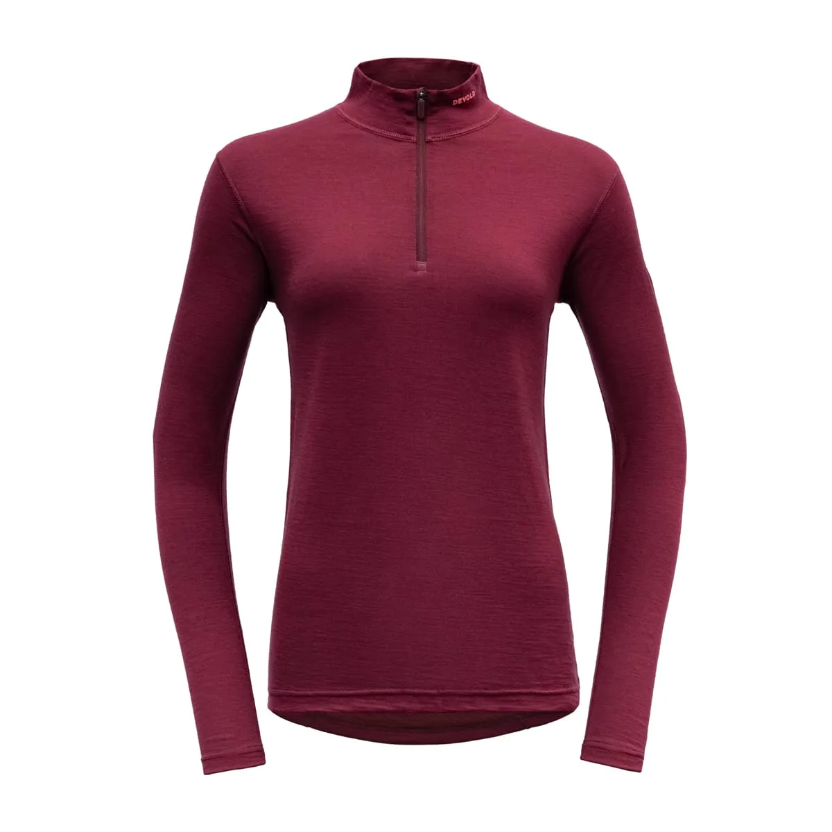 Devold Breeze Woman Half Zip Neck   Beetroot