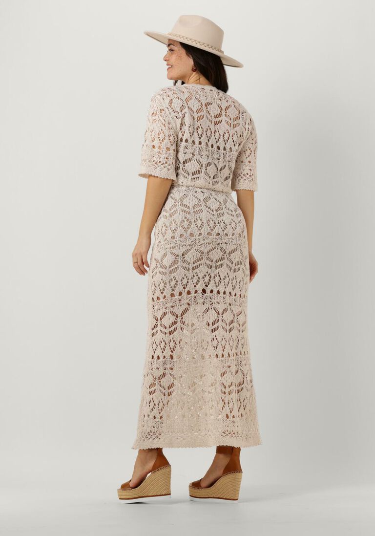SEMICOUTURE zand semicouture maxi jurk cyrilla dress