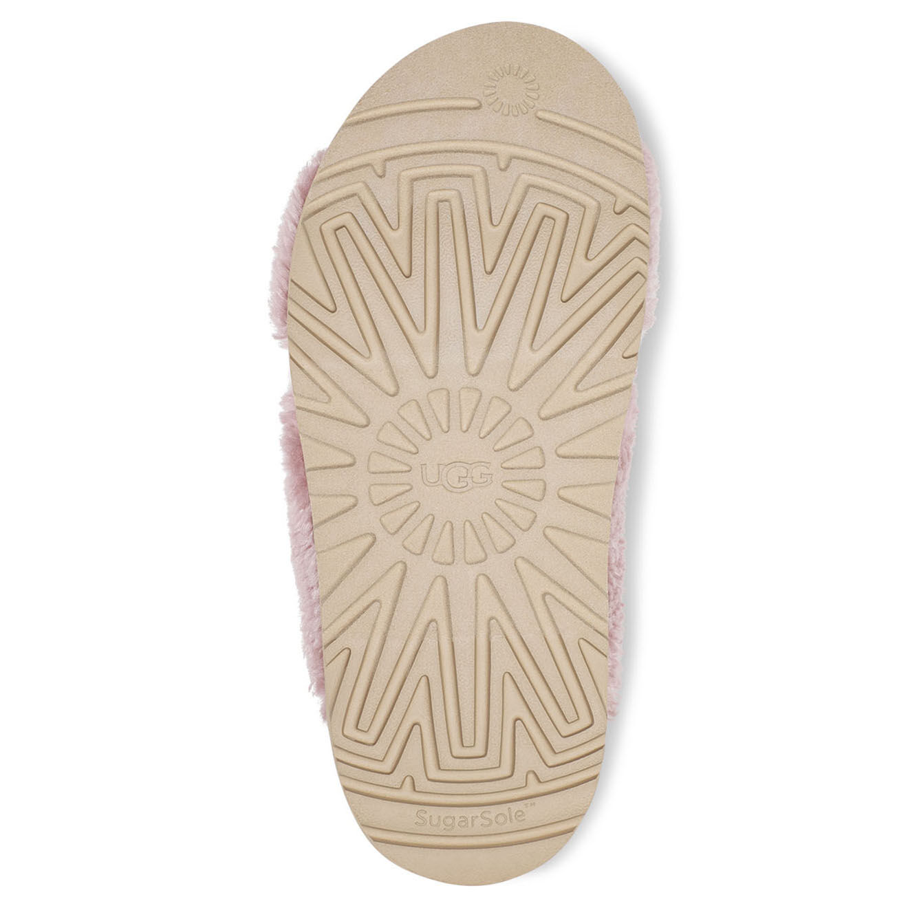 Ugg Mules fourrées en Laine  Fuzz Sugar Cross Slide roses