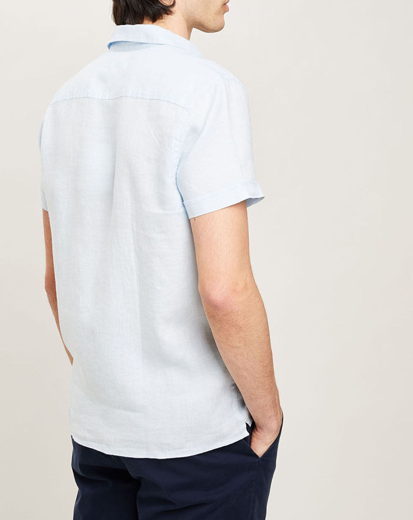 Harris Wilson Chemise regular 100% Lin Efe ciel