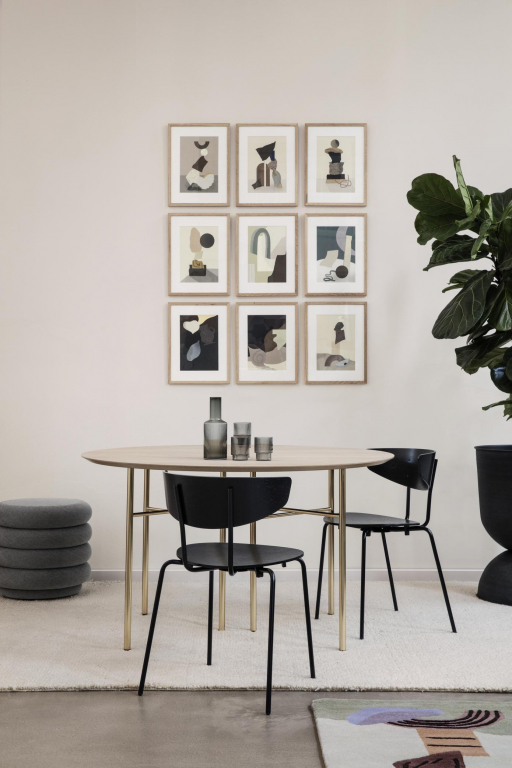Ferm Living Hourglass plantenbak medium black